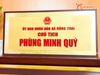  Quà tặng Biển Chức Danh bằng đồng mạ vàng 24K làm theo nhu cầu kích thước 15x30cm 