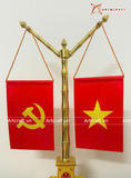  Cột cờ bằng đồng vàng mộc kích thước 55cm 