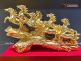  Quà Tặng Sếp Tượng Mã Đáo Thành Công mạ vàng 24K kích thước 48x28,8x13cm 
