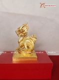  Quà Tặng Ấn Rồng bằng đồng vàng dát vàng 24K kích thước cao 29cm 
