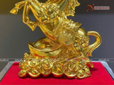  Quà Tặng Sếp Tượng Mã Đáo Thành Công mạ vàng 14K kích thước cao 32 cm 