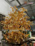  Quà Tặng Chậu Hoa Lan 25 cành mạ vàng 24K kích thước cao 1m28cm 