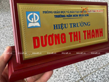  Quà tặng Biển Chức Danh bằng đồng mạ vàng 24K làm theo nhu cầu kích thước cao 16cm 