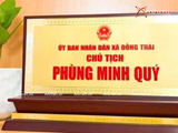  Quà tặng Biển Chức Danh bằng đồng mạ vàng 24K làm theo nhu cầu kích thước 15x30cm 
