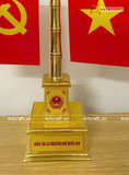  Cột cờ bằng đồng vàng mộc kích thước 55cm 