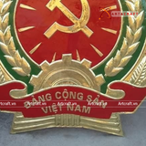  Huy Hiệu Đảng Cộng Sản Việt Nam bằng đồng vàng đường kính 100cm 