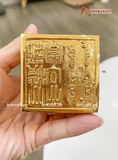  Quà Tặng Ấn Rồng bằng đồng vàng dát vàng 24K kích thước cao12cm 