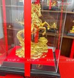  Quà Tặng Sếp Tượng Mã Đáo Thành Công mạ vàng 24K kích thước cao 25 cm 
