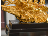  Quà Tặng Sếp Tượng Mã Đáo Thành Công dát vàng 24k kích thước dài 29x cao16cm 