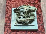  Quà Tặng Ấn Rồng bằng đồng vàng màu hun nâu giả cổ kích thước 13,5x12cm 