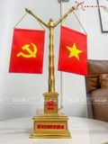  Cột cờ bằng đồng vàng mạ vàng 24K kích thước cao 55cm 
