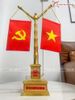  Cột cờ bằng đồng vàng mạ vàng 24K kích thước cao 55cm 