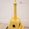  Cột cờ bằng đồng vàng mạ vàng 24K kích thước cao 80x15cm- nặng 6,5kg 
