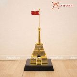  Cột cờ bằng đồng vàng mạ vàng 24K kích thước cao 80x15cm- nặng 6,5kg 