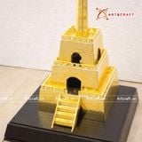  Cột cờ bằng đồng vàng mạ vàng 24K kích thước cao 80x15cm- nặng 6,5kg 