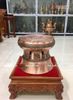 Quà Tặng Trống Đồng Đông Sơn đồng đỏ hun nâu giả cổ hoa văn chìm đường kính 30cm