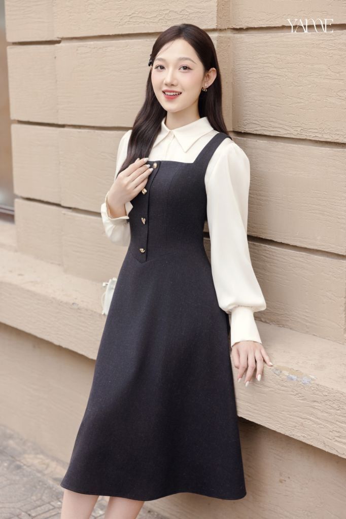 Sơ Mi Lụa Tay Dài YAME YV751