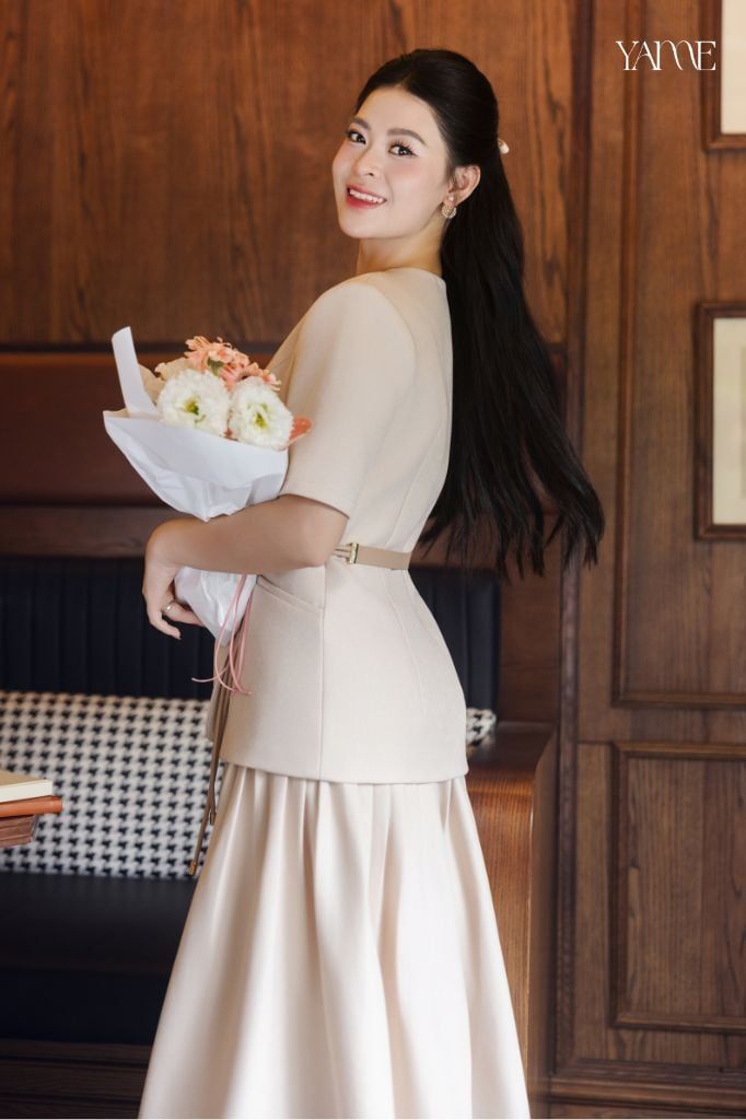 Blazer Đệm Vai Cổ V YAME YA748