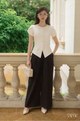 Quần Suông Đen Dài YAME YQ718