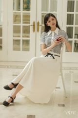 Chân Váy Xòe Xếp Ly Kèm Đai YCV736