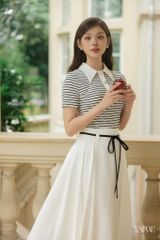 Chân Váy Xòe Xếp Ly Kèm Đai YCV736