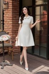Váy Thiết Kế Dáng A Cổ Sen Đính Đá YAME YV924