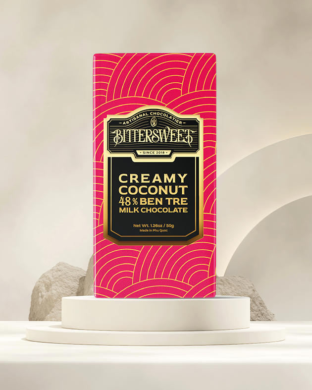 Socola Bittersweet nâu vị dừa Bến Tre 48%