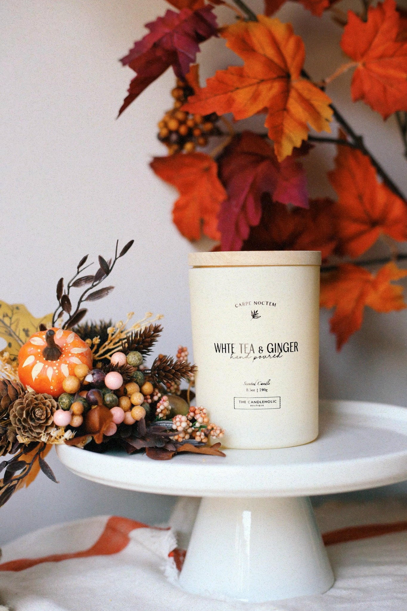 Nến Candleholic White tea ginger