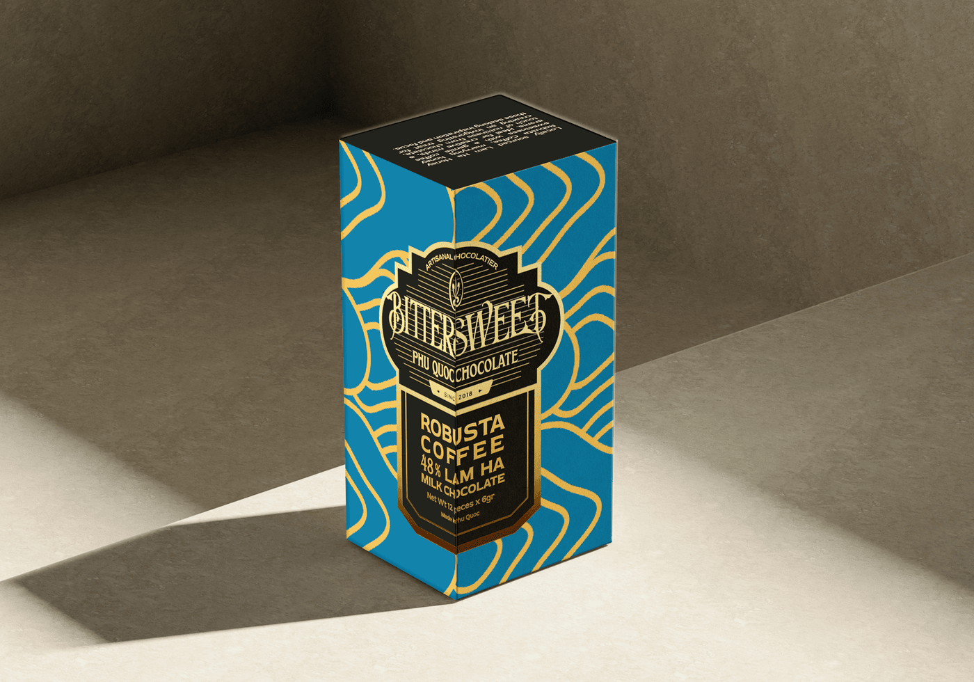 Dozen Socola Bittersweet - Lâm Hà Coffee 6g x 12 pieces