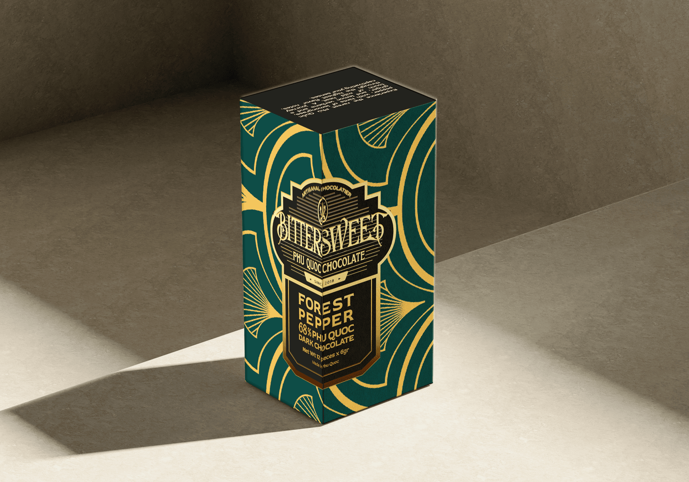 Dozen Socola Bittersweet - Phú Quốc Forest Pepper 6g x 12 pieces