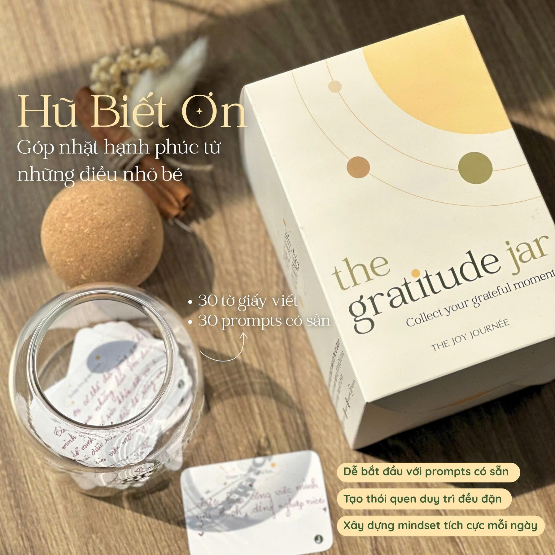 Hủ biết ơn Gratitude Jar