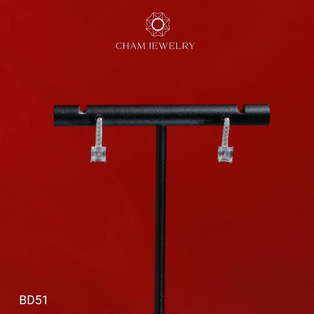 Hoa Tai BD51 CHAM JEWELRY, Chủ 4.0mm (Barcode TBD1682).