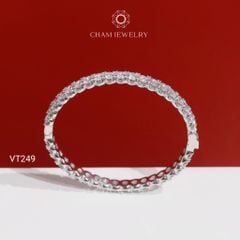 Vòng Tay CHAM JEWELRY VT249, Vòng Full Đá 4.0mm (Barcode PVH364)