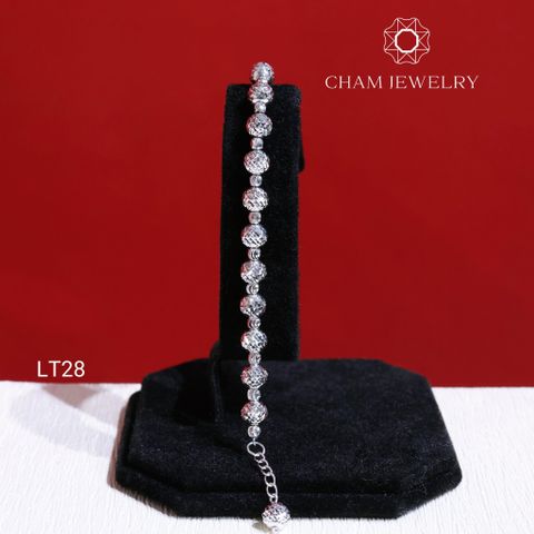 Lắc Tay CHAM JEWELRY LT28. Lắc Bi 6mm ( Barcode TLBC60).