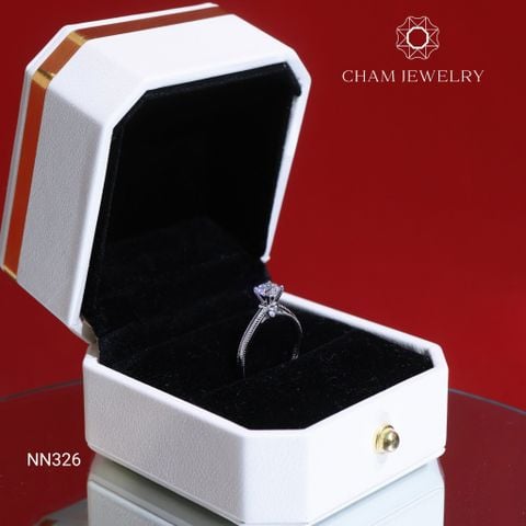 Nhẫn NN326 CHAM JEWELRY NN326, Chủ 5mm ( Barcode TNN1226).