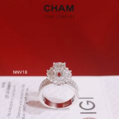 Nhẫn Nữ NNV18 Chủ 6.3mm Vàng 10k Kim Cương Lab Grown Diamond