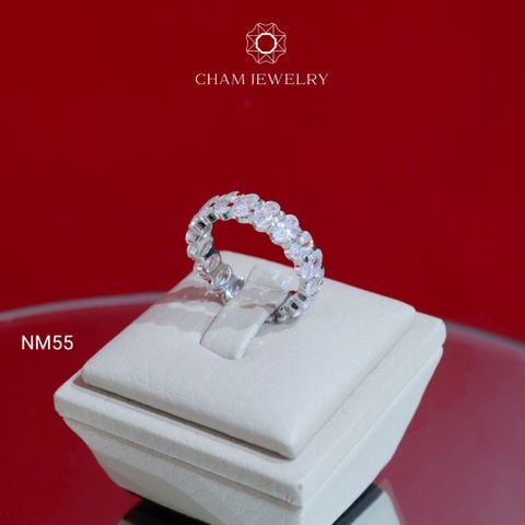 Nhẫn CHAM JEWELRY NM55, Nhẫn Full Đá Ovan (Barcode CN804588 - TNF126)