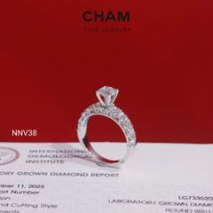 Nhẫn Nữ NNV38 Vàng 10k Chủ 5.4 Kim Cương Lab Grown Diamond