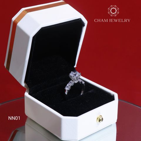 Nhẫn CHAM JEWELRY NN01, Chủ 8.0mm (Barcode CBTN26).