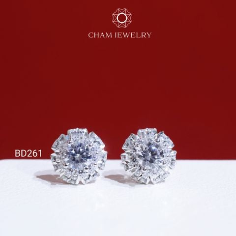 Hoa Tai BD261 CHAM JEWELRY , Chủ 4.5mm (Barcode TBD1288).