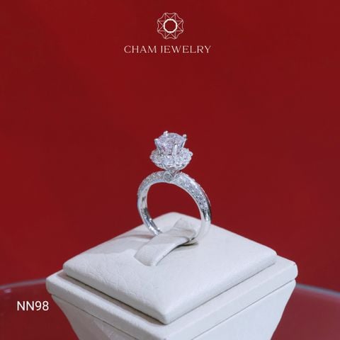 Nhẫn NN98 CHAM JEWELRY, Chủ 6.0mm (Barcode TNN1615).