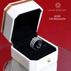 Nhẫn NC89 CHAM JEWELRY, Full Đá Moissanite (Barcode ONNU125)