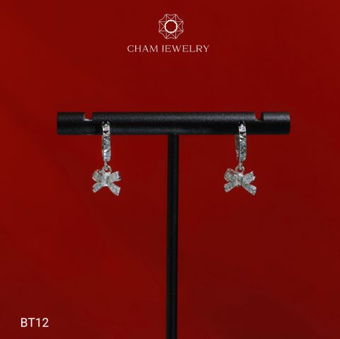 Hoa Tai CHAM JEWERLY BT12, Hoa Tai Nơ( Barcode TBT728).
