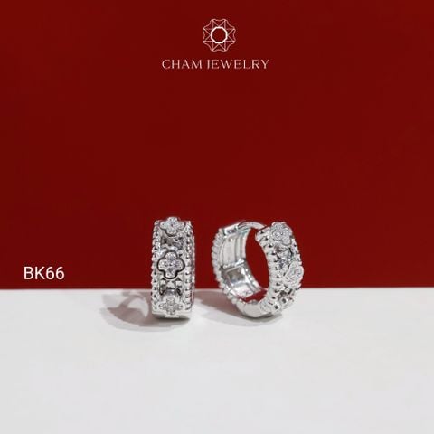 Hoa Tai BK66 CHAM JEWELRY, Hoa Tai Khoen Kiểu (Barcode CB206255).