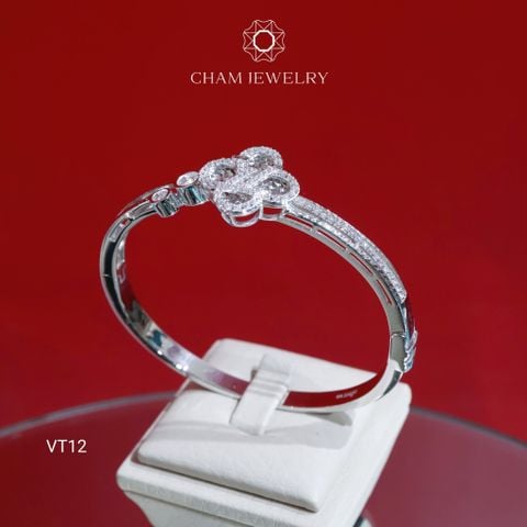 Vòng Tay CHAM JEWELRY VT12, Vòng LV Cỏ 4 Lá (Barcode CV6073).