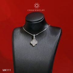 Mặt Dây Chuyền MK111 CHAM JEWELRY, Mặt 4 Lá Full Đá Bản 10mm (Barcode TMA1922).