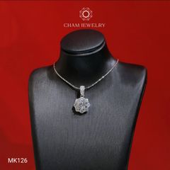 Mặt Dây Chuyền MK126 CHAM JEWELRY, Mặt Xoàn Nhỏ Chủ 6.0mm (Barcode TMA1941)