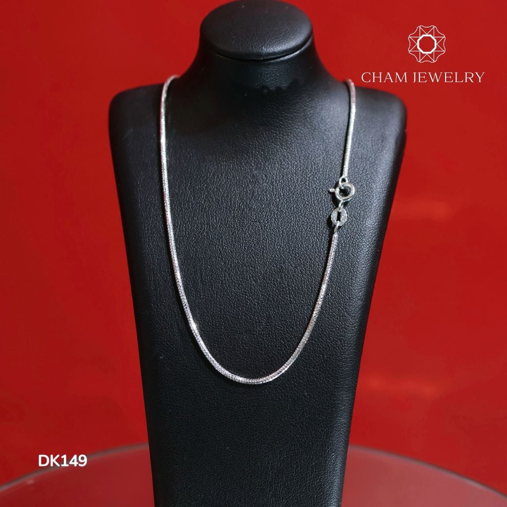 Dây Chuyền DK149 CHAM JEWELRY, Dây Mì Kim Cương Bản 1.5mm ( Barcode TDY258 - TDY202 ).