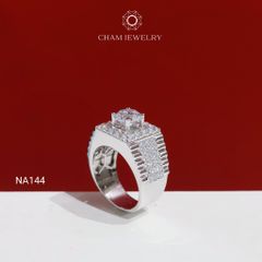 Nhẫn Nam NA144 CHAM JEWELRY, Chủ 7.5mm (TNNA475-C-N179)