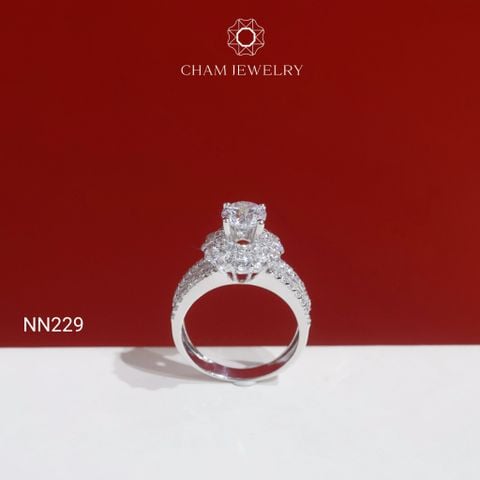 Nhẫn NN229 CHAM JEWELRY, Chủ 6.0mm( Barcode TNN1899).